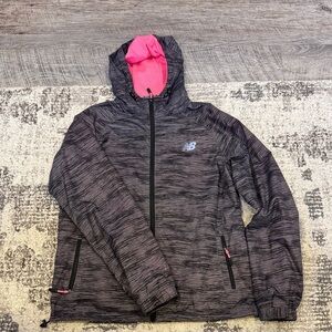 New Balance Charcoal and Pink Jacket